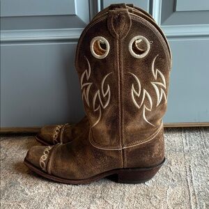 Justin Boots Brown Heeled Boots
